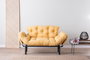 Atelier Del Sofa Nitta - Sofá-Cama de 2 Plazas Mostaza